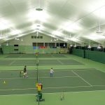 CVA Club New Tennis lighting Brite Court LED HEX indirect fixtures