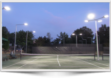 New LED lighting for Outdoor tennis Court Washington Golf and Country Club