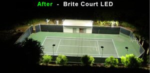 Private single court after 434w BLX LED